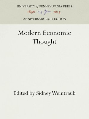 cover image of Modern Economic Thought